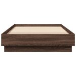 vidaXL Cadre de lit sans matelas chêne marron 90x200cm bois ingénierie