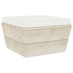 vidaXL Salon de jardin palette 7 Pièces avec coussins bois d'épicéa