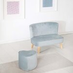 Roba pouf en forme de cœur pour enfants ciel bleu clair