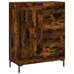 vidaXL Buffet chêne fumé 69 5x34x90 cm bois d'ingénierie