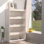 vidaXL Bibliothèque/Séparateur de pièce Blanc 80x35x135 cm Pin massif