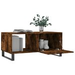 vidaXL Table basse chêne fumé 90x50x40 cm bois d'ingénierie