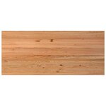 vidaXL Dessus de table marron clair bois chêne massif rectangulaire