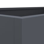 vidaXL Jardinière anthracite 62x47x46 cm acier
