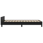 vidaXL Cadre de lit sans matelas noir 100x200 cm similicuir