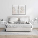 vidaXL Étagère Murale Blanc brillant 38 x 19 x 19 cm Bois d'ingénierie