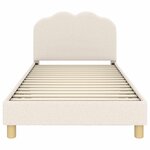 vidaXL Cadre de lit pour enfants avec tête de lit Crème 80 x 200 cm