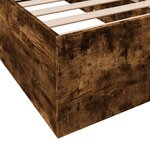 vidaXL Cadre de lit sans matelas chêne fumé 90x200 cm