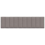 vidaXL Coussin de tête de lit taupe 180 cm tissu