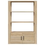 vidaXL Buffet Chêne sonoma 80x30x119 5 cm Bois d'ingénierie