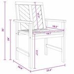 vidaXL Chaises de jardin 8 Pièces Marron 59 x 62.5 x 89 cm