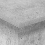 vidaXL Table d'appoint Gris béton 35 5 x 35 x 40 cm Bois d'ingénierie