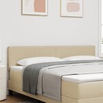 Tête de lit LED vidaXL Simple Design Vert Clair Gris 90 cm en Tissu Côtelé