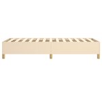 vidaXL Cadre de lit sans matelas crème 90x190 cm tissu