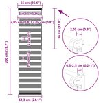 vidaXL Store zèbre beige marbré largeur du tissu 60 9 cm polyester