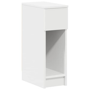 vidaXL Table de chevet avec tiroir blanc 20x36x60 cm