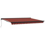 vidaXL Auvent Orange et marron 450 x 300 x 165 cm