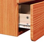 vidaXL Table de chevet Marron cire 39 x 34 x 33 cm Bois de pin massif