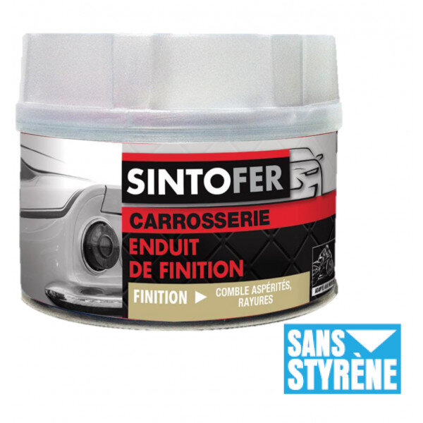 Pot enduit de finition pour carrosserie 400g sinto