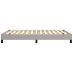 vidaXL Cadre de lit sans matelas gris clair 140x190 cm tissu