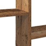 vidaXL Étagère cube murale 5 compartiments vieux bois bois ingénierie