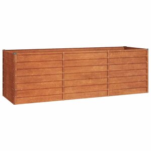 vidaXL Lit surélevé de jardin rouillé 240x80x77 cm acier corten