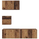vidaXL Ensemble meuble TV 4 Pièces Bois ancien 60 x 30 x 30 cm