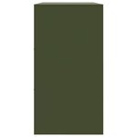vidaXL Buffet vert olive 99x39x73 cm acier