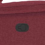 vidaXL Fauteuil de massage inclinable Rouge bordeaux Tissu