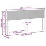 vidaXL Tête de lit Blanc brillant PB