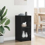 vidaXL Buffet Chêne noir 35 x 37 x 76 cm Bois d'ingénierie