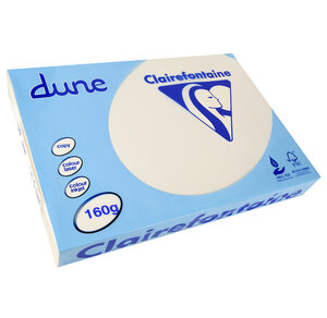 Ramette 250 Feuilles Dune 160g A3 420x297 mm TCF Blanc CLAIREFONTAINE