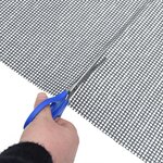 vidaXL Tapis de sol de camping gris clair 2 5x2 m