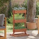 vidaXL Jardinière 52x30x78 cm Bois de sapin