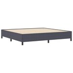 vidaXL Cadre de lit Gris foncé 200 x 200 cm Tissu en velours côtelé