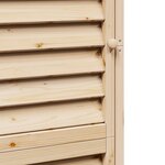 vidaXL Abri de jardin Naturel 59 x 56 x 176 cm Bois de Sapin Massif