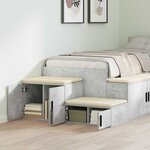 vidaXL Armoire de rangement Gris béton 103 x 41 x 40 cm