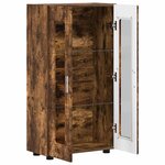 vidaXL Buffet FLORIN Chêne fumé 55 5 x 29 x 103 cm Bois d'ingénierie