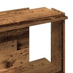 vidaXL Bibliothèque à 3 niveaux vieux bois 60x30x80 cm bois ingénierie