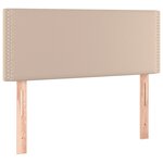 vidaXL Sommier à lattes de lit avec matelas Cappuccino 80x200 cm