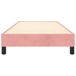 vidaXL Cadre de lit sans matelas rose 90x200 cm velours