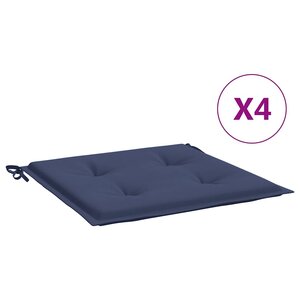 vidaXL Coussins de palette lot de 4 bleu marine 40x40x4cm tissu oxford