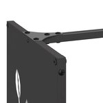 vidaXL Portant de bois chauffage noir 40x30x80 cm