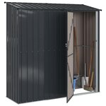 vidaXL Cabanons de jardin Anthracite 203 5 x 73 x 200 cm Métал