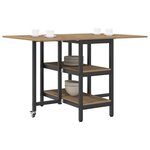 vidaXL Table à dîner 122 x 80 x 76 5 cm Bois d'ingénierie