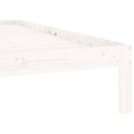 vidaXL Cadre de lit sans matelas blanc bois de pin massif 100x200 cm