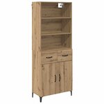 vidaXL Haut Armoire avec tiroir Chêne artisanal 69 5 x 34 x 180 cm