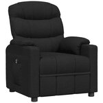 vidaXL Fauteuil inclinable électrique Noir Tissu