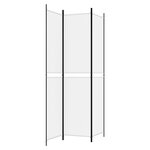 vidaXL Cloison de séparation 3 panneaux Blanc 150x220 cm Tissu