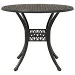 vidaXL Ensemble de bistrot 3 Pièces bronze aluminium coulé